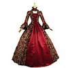 Princess Maria Antonietta Floral Style Rococo Victorian Renaissance Vacation Dress Dress Party Costume Masquerade Women