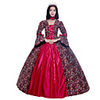 Princess Maria Antonietta Floral Style Rococo Victorian Renaissance Vacation Dress Dress Party Costume Masquerade Women
