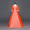 Princess Maria Antonietta Floral Style Rococo Victorian Renaissance Vacation Dress Dress Party Costume Masquerade Women