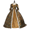 Princess Maria Antonietta Floral Style Rococo Victorian Renaissance Vacation Dress Dress Party Costume Masquerade Women