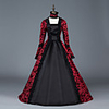 Princess Maria Antonietta Floral Style Rococo Victorian Renaissance Vacation Dress Dress Party Costume Masquerade Women