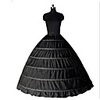 Princess Petticoat Hoop Skirt Tutu Under Skirt Classic Lolita 1950s 6 Hoop Black White Petticoat / Crinoline