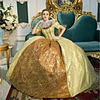 Princess Queen Elizabeth Victorian Rococo Baroque Renaissance 18th Century Square Neck Dress Outfits Party Costume Masquerade Women