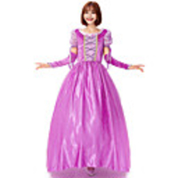 Princess Rapunzel Dress Cosplay Costume Women
