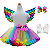 Princess Skirt Cosplay Costume Wings Girls