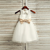 Princess Tea Length Wedding / First Communion Flower Girl Dresses - Lace / Tulle / Satin Chiffon Sleeveless Jewel Neck with Belt miniinthebox