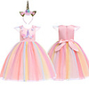 Princess Unicorn Cosplay Costume Masquerade Flower Girl Dress Girls