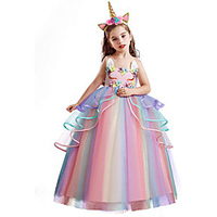 Princess Unicorn Dress Flower Girl Dress Girls