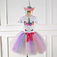 Princess Unicorn Dress Girls