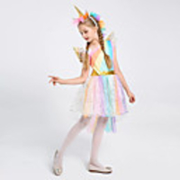 Princess Unicorn Flapper Dress Outfits Masquerade Girls