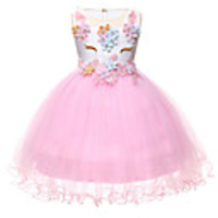 Princess Unicorn Outfits Flower Girl Dress Girls