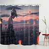 Princess Wishing lamp Digital Printing Shower Curtain Shower Curtains Hooks Modern Polyester New Design