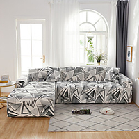 Print Dustproof Stretch Slipcovers Stretch Sofa Cover Super Soft Fabric Couch Cover Fit For 1 to 4 Cushion Couch And L Shape Sofa (You will Get 1 Throw Pillow Case as free Gift) miniinthebox