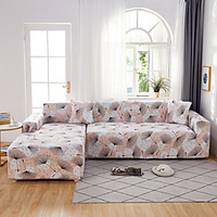 Print Dustproof Stretch Slipcovers Stretch Sofa Cover Super Soft Fabric Couch Cover Fit For 1 to 4 Cushion Couch And L Shape Sofa (You will Get 1 Throw Pillow Case as free Gift) miniinthebox