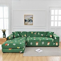 Print Dustproof Stretch Slipcovers Stretch Sofa Cover Super Soft Fabric Couch Cover Fit For 1 to 4 Cushion Couch And L Shape Sofa (You will Get 1 Throw Pillow Case as free Gift) miniinthebox