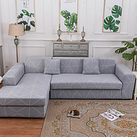 Print Dustproof Stretch Slipcovers Stretch Sofa Cover Super Soft Fabric Couch Cover Fit For 1 to 4 Cushion Couch And L Shape Sofa (You will Get 1 Throw Pillow Case as free Gift) miniinthebox