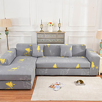 Print Dustproof Stretch Slipcovers Stretch Sofa Cover Super Soft Fabric Couch Cover Fit For 1 to 4 Cushion Couch And L Shape Sofa (You will Get 1 Throw Pillow Case as free Gift) miniinthebox