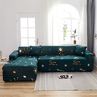 Print Dustproof Stretch Slipcovers Stretch Sofa Cover Super Soft Fabric Couch Cover Fit For 1 to 4 Cushion Couch And L Shape Sofa (You will Get 1 Throw Pillow Case as free Gift) miniinthebox