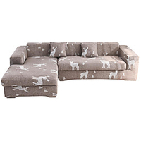 Print Dustproof Stretch Slipcovers Stretch Sofa Cover Super Soft Fabric Couch Cover Fit For 1 to 4 Cushion Couch And L Shape Sofa (You will Get 1 Throw Pillow Case as free Gift) miniinthebox