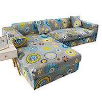 Print Dustproof Stretch Slipcovers Stretch Sofa Cover Super Soft Fabric Couch Cover Fit For 1 to 4 Cushion Couch And L Shape Sofa (You will Get 1 Throw Pillow Case as free Gift) miniinthebox