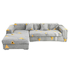 Print Dustproof Stretch Slipcovers Stretch Sofa Cover Super Soft Fabric Couch Cover Fit For 1 to 4 Cushion Couch And L Shape Sofa (You will Get 1 Throw Pillow Case as free Gift) miniinthebox