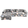 Print Dustproof Stretch Slipcovers Stretch Sofa Cover Super Soft Fabric Couch Cover Fit For 1 to 4 Cushion Couch And L Shape Sofa (You will Get 1 Throw Pillow Case as free Gift) miniinthebox