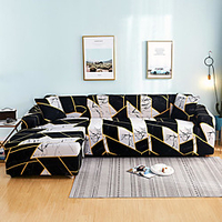 Print Dustproof Stretch Slipcovers Stretch Sofa Cover Super Soft Fabric Couch Cover Fit For 1 to 4 Cushion Couch And L Shape Sofa (You will Get 1 Throw Pillow Case as free Gift) miniinthebox
