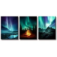 Print Rolled Canvas Prints - Landscape Comtemporary Modern Three Panels Art Prints miniinthebox