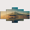 Print Stretched Canvas Prints - Landscape Traditional Modern Five Panels Art Prints
