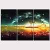 Print Stretched Canvas Prints - Landscape Traditional Modern Three Panels Art Prints