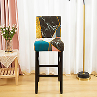 Print Super Soft Chair Cover Stretch Removable Washable Dining Room Chair Protector Slipcovers Home Decor Dining Room Seat Cover 1 Piece miniinthebox