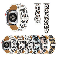 Printed Leopard Strap Suitable For Apple Watch Series 5/4/3/2/1 Colorful Belt Strap Leopard Print Bands For iWatch 42mm 38mm 40mm 44mm Men And Women Wristband Accessories