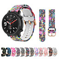 Printed Silicone Strap for Amazfit GTR 42mm / Amazfit GTS Amazfit Bip Smart Watch Bracelet Bands