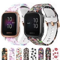 Printed Silicone Strap for Garmin Venu Sq/Sq Smart Watch Replaceable Strap for Amazfit Bip S Lite GTS Haylou LS02 miniinthebox
