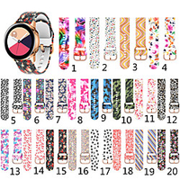 Printed Silicone Strap for Samsung Galaxy Watch Active 2 40mm 44mm / Active 40mm / Watch 42mm Gear Sport / Gear S2 Classic Smart Watch Bracelet Bands miniinthebox