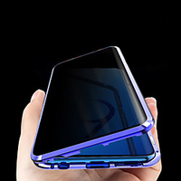 Privacy Glass Magnetic Case for Samsung Galaxy S20 Plus /S20 Ultra Plus S9 / Plus S10 / Plus Anti-peep magnetic double-sided tempered glass metal case miniinthebox