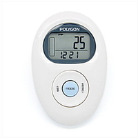 pro021 Electronic Pedometer Other OS Outdoor / LED Light / Ultra Light (UL) Gravity Sensor Mixed Material Pearl White