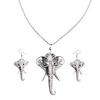 Proboscis Shape Alloy Necklace Earrings Jewelry Set