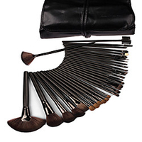 Professional Makeup Brushes Blush Brush 32pcs Travel Professional Full Coverage Wood Makeup Brushes for