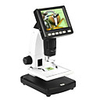 Professional Portable Stand Alone Desktop 3.5 LCD Digital Microscope 10-300X up to 1200x Magnification 5M Resolution and Measurement Storage Card
