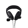 Professional Stereo Headphones with Microphone, High Resolution Stereo Sound - Black(YL-750)