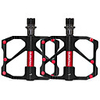 PROMEND Mountain Bike Pedals Flat Platform Pedals Sealed Bearing Lightweight Anti-Slip 3 Bearing Cr-Mo for Cycling Bicycle Road Bike Mountain Bike MTB BMX Black