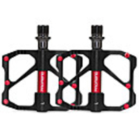 PROMEND Mountain Bike Pedals Flat Platform Pedals Sealed Bearing Lightweight Anti-Slip 3 Bearing Cr-Mo for Cycling Bicycle Road Bike Mountain Bike MTB BMX Black