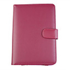 Protection PU Leather Case with Money Cards Compartments Purple-Red