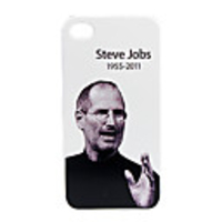 Protective Back Case for Apple iPhone 4 - In Memorial of Steve Jobs Series