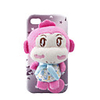 Protective Back Case w/ Cutey Doll Sticked on Back for iPhone 4