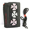Protective Bag for iPod/iPhone/Camera/MP3/MP4 (Black Flower)