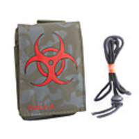 Protective Bag for iPod/iPhone/Camera/MP3/MP4 (Green Skull)