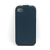 Protective Basket Pattern PU Leather Case for iPhone 4 (Blue)