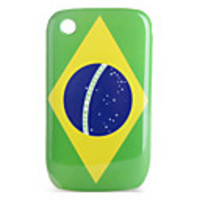 Protective Brazil Flag Pattern Case for Blackberry 8520,  8530,  9300,  9330